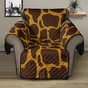 Dark Brown Cow Print Recliner Protector