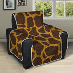 Dark Brown Cow Print Recliner Protector