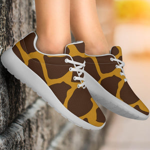 Dark Brown Cow Print Sport Shoes GearFrost