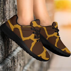 Dark Brown Cow Print Sport Shoes GearFrost