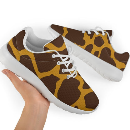 Dark Brown Cow Print Sport Shoes GearFrost