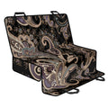 Dark Brown Paisley Pattern Print Pet Car Back Seat Cover