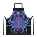 Dark Cancer Zodiac Sign Print Apron