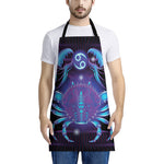 Dark Cancer Zodiac Sign Print Apron