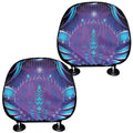 Dark Cancer Zodiac Sign Print Car Headrest Covers