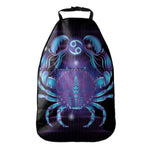 Dark Cancer Zodiac Sign Print Car Seat Organizers