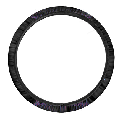 Dark Cancer Zodiac Sign Print Car Steering Wheel Cover