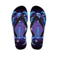 Dark Cancer Zodiac Sign Print Flip Flops