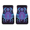 Dark Cancer Zodiac Sign Print Front Car Floor Mats