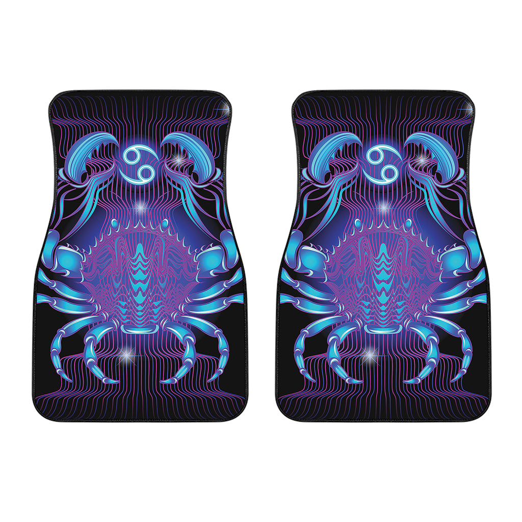 Dark Cancer Zodiac Sign Print Front Car Floor Mats