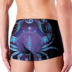 Dark Cancer Zodiac Sign Print Men's Boxer Briefs