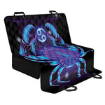 Dark Cancer Zodiac Sign Print Pet Car Back Seat Cover