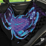 Dark Cancer Zodiac Sign Print Pet Car Back Seat Cover