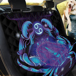 Dark Cancer Zodiac Sign Print Pet Car Back Seat Cover