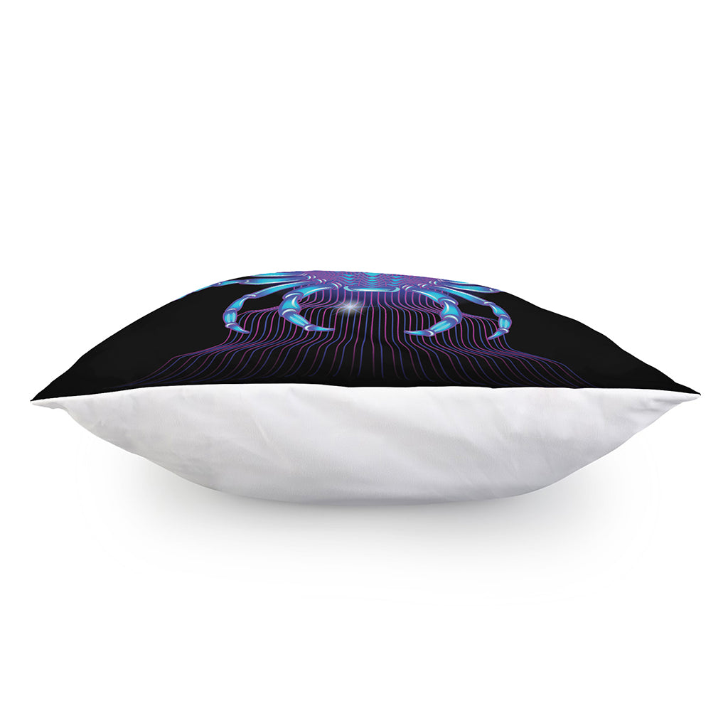 Dark Cancer Zodiac Sign Print Pillow Cover