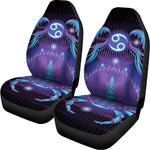 Dark Cancer Zodiac Sign Print Universal Fit Car Seat Covers