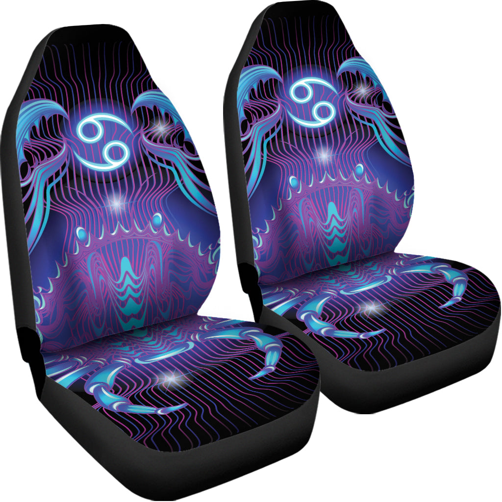 Dark Cancer Zodiac Sign Print Universal Fit Car Seat Covers
