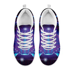 Dark Cancer Zodiac Sign Print White Sneakers