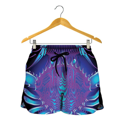 Dark Cancer Zodiac Sign Print Women's Shorts