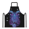 Dark Capricorn Zodiac Sign Print Apron