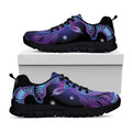 Dark Capricorn Zodiac Sign Print Black Running Shoes