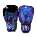 Dark Capricorn Zodiac Sign Print Boxing Gloves