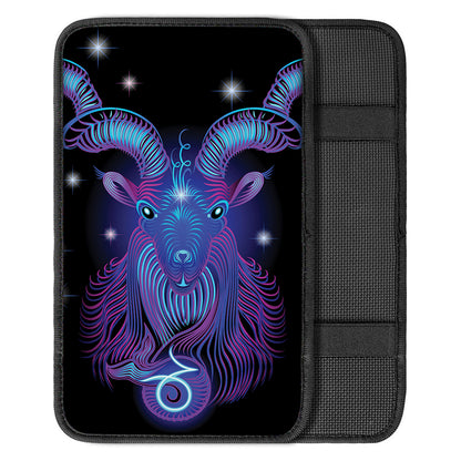 Dark Capricorn Zodiac Sign Print Car Center Console Cover