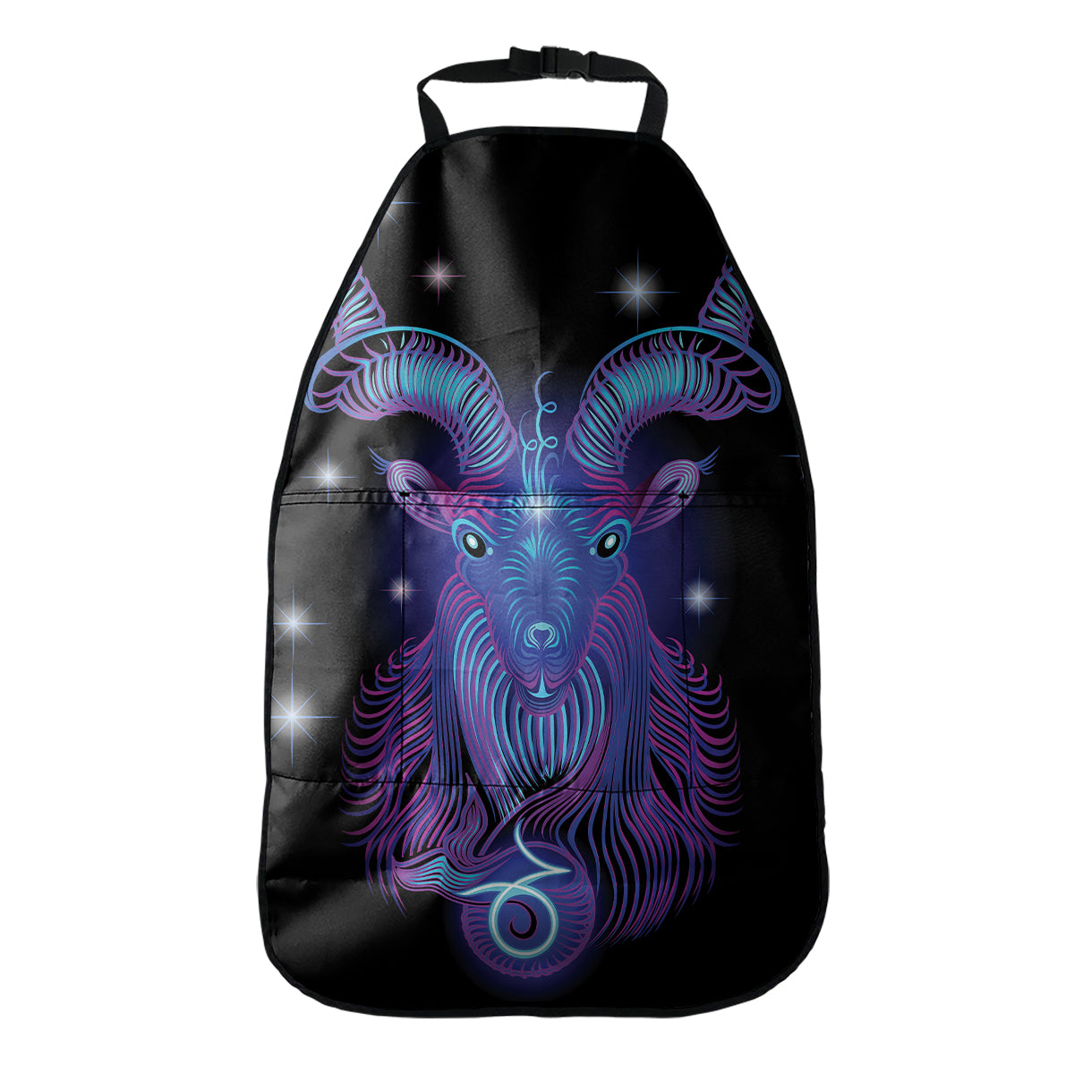 Dark Capricorn Zodiac Sign Print Car Seat Organizers