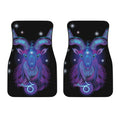 Dark Capricorn Zodiac Sign Print Front Car Floor Mats
