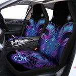 Dark Capricorn Zodiac Sign Print Universal Fit Car Seat Covers