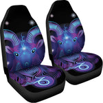 Dark Capricorn Zodiac Sign Print Universal Fit Car Seat Covers