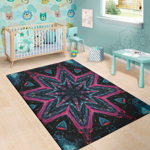 Dark Cloud Kaleidoscope Print Area Rug