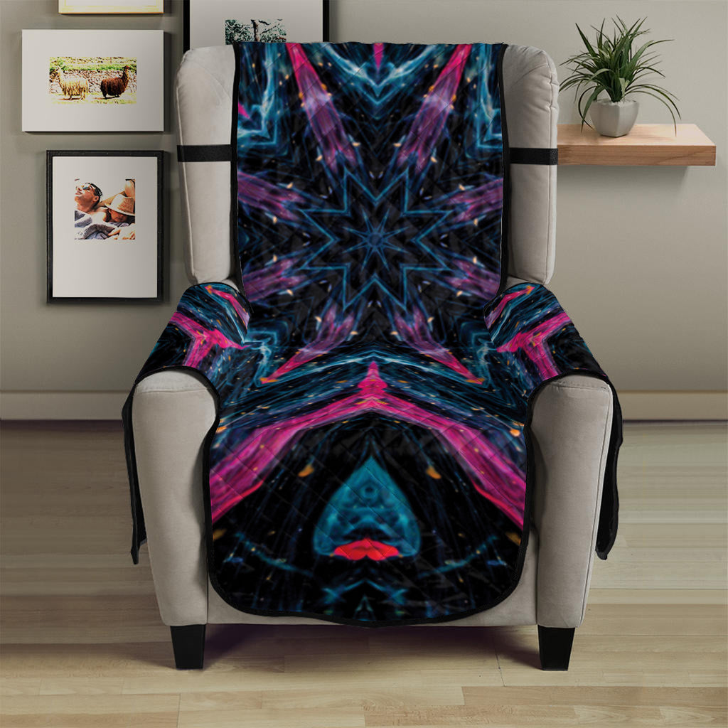 Dark Cloud Kaleidoscope Print Armchair Protector