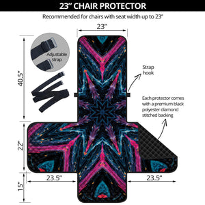 Dark Cloud Kaleidoscope Print Armchair Protector