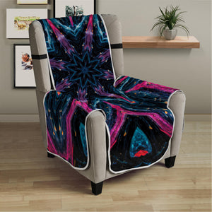 Dark Cloud Kaleidoscope Print Armchair Protector