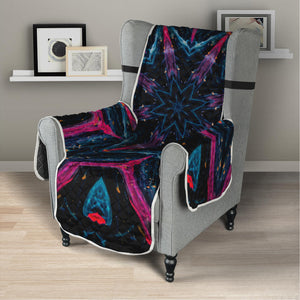 Dark Cloud Kaleidoscope Print Armchair Protector