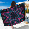 Dark Cloud Kaleidoscope Print Beach Sarong Wrap