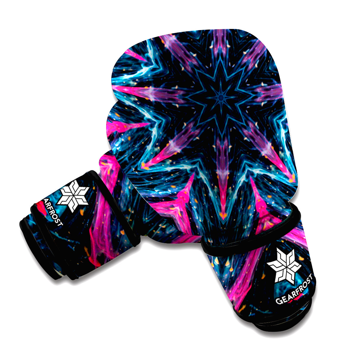 Dark Cloud Kaleidoscope Print Boxing Gloves