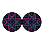 Dark Cloud Kaleidoscope Print Car Coasters