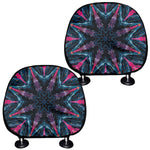 Dark Cloud Kaleidoscope Print Car Headrest Covers