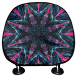 Dark Cloud Kaleidoscope Print Car Headrest Covers