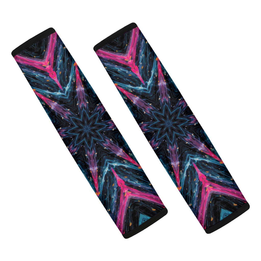 Dark Cloud Kaleidoscope Print Car Seat Belt Covers