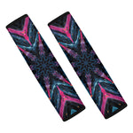 Dark Cloud Kaleidoscope Print Car Seat Belt Covers