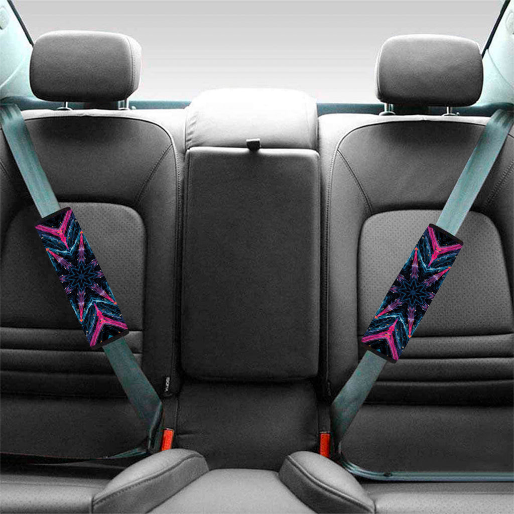 Dark Cloud Kaleidoscope Print Car Seat Belt Covers