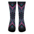 Dark Cloud Kaleidoscope Print Crew Socks