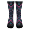 Dark Cloud Kaleidoscope Print Crew Socks