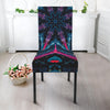 Dark Cloud Kaleidoscope Print Dining Chair Slipcover