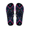 Dark Cloud Kaleidoscope Print Flip Flops