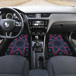 Dark Cloud Kaleidoscope Print Front and Back Car Floor Mats