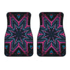 Dark Cloud Kaleidoscope Print Front Car Floor Mats